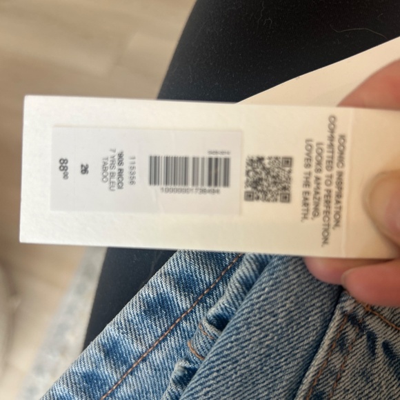 Denim Forum the 90’s Ricci mid rise micro Jean skirt 26w - Picture 4 of 4